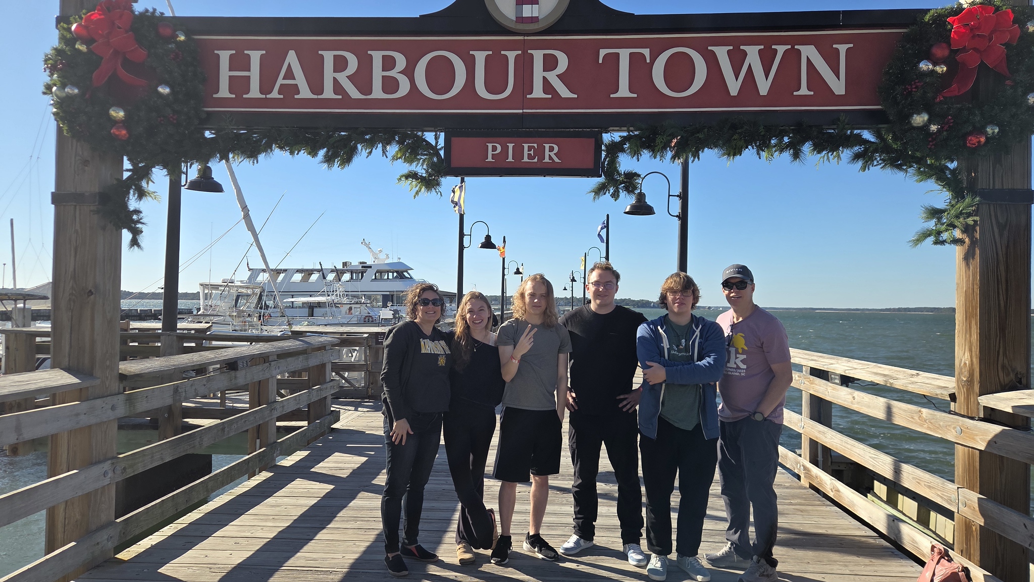 Family at Harbour Town Pier